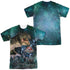 JURASSIC PARK/DINOS GATHER (FRONT/BACK PRINT) -  S/S ADULT POLY CREW - MULTI