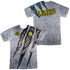 JURASSIC PARK/LIVE RAPTOR (FRONT/BACK PRINT) -  S/S ADULT POLY CREW - MULTI