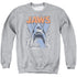 JAWS/COMIC SPLASH - ADULT CREWNECK SWEATSHIRT - ATHLETIC HEATHER