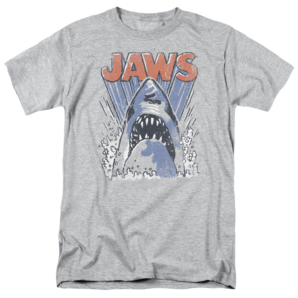 JAWS/COMIC SPLASH - S/S ADULT 18/1  -  ATHLETIC HEATHER