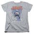 JAWS/COMIC SPLASH - S/S WOMENS TEE - ATHLETIC HEATHER