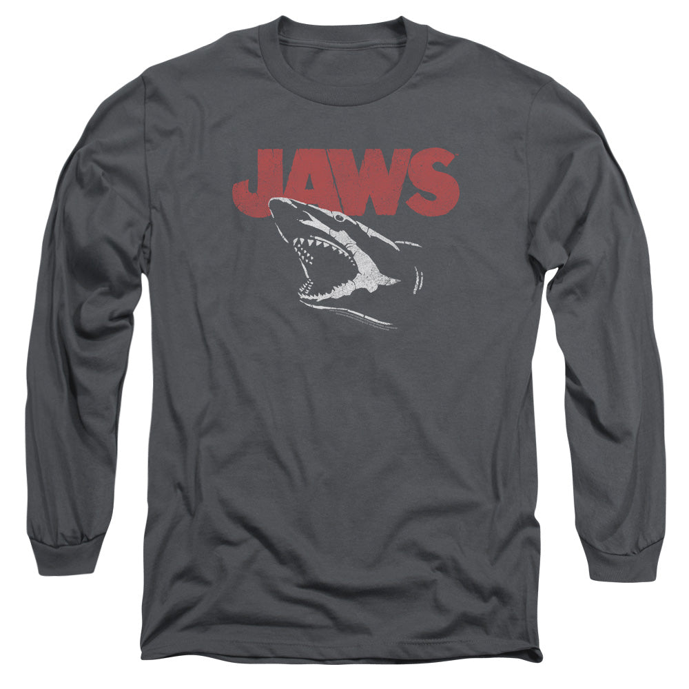 JAWS/CRACKED JAW -  L/S ADULT 18/1  - CHARCOAL