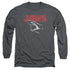 JAWS/CRACKED JAW -  L/S ADULT 18/1  - CHARCOAL