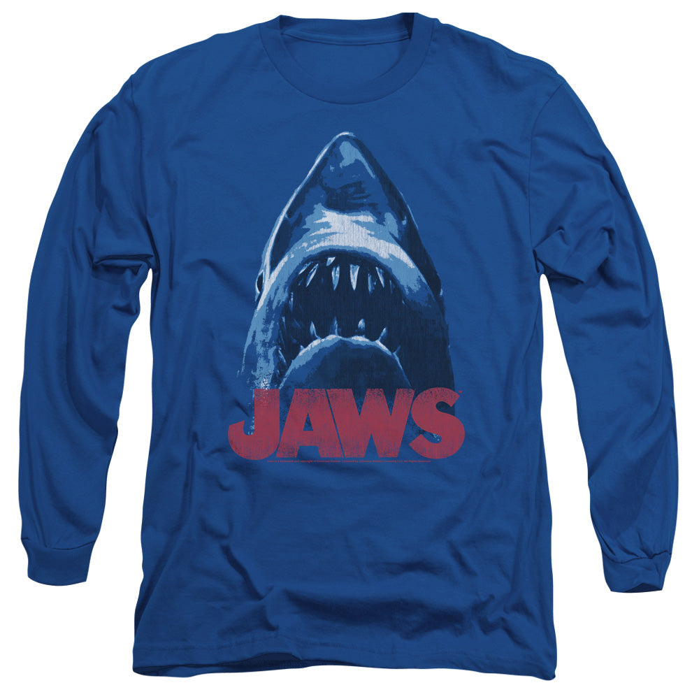 JAWS/FROM BELOW -  L/S ADULT 18/1  - ROYAL BLUE