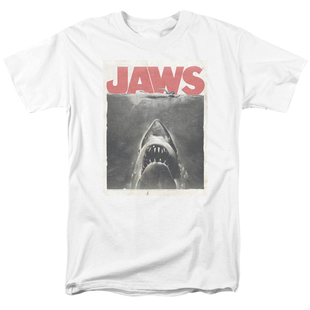JAWS/CLASSIC FEAR - S/S ADULT 18/1  -  WHITE
