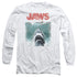 JAWS/VINTAGE POSTER -  L/S ADULT 18/1  - WHITE