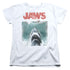 JAWS/VINTAGE POSTER - S/S WOMENS TEE - WHITE