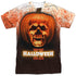 HALLOWEEN II/PUMPKIN SKULL (FRONT/BACK PRINT) - S/S ADULT POLY CREW - MULTI