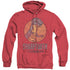 LAND BEFORE TIME/SHARPTOOTH - ADULT HEATHER HOODIE - RED