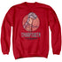LAND BEFORE TIME/SHARPTOOTH - ADULT CREWNECK SWEATSHIRT - RED