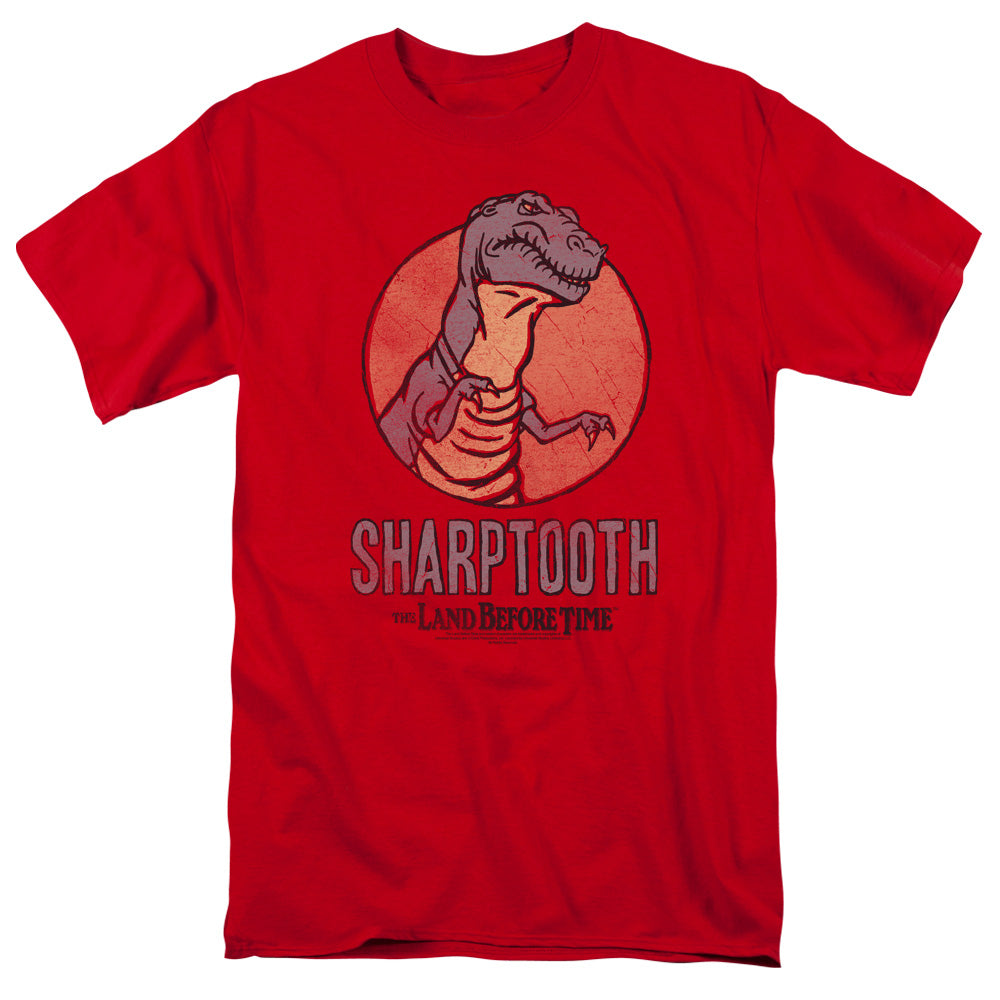 LAND BEFORE TIME/SHARPTOOTH - S/S ADULT 18/1  -  RED