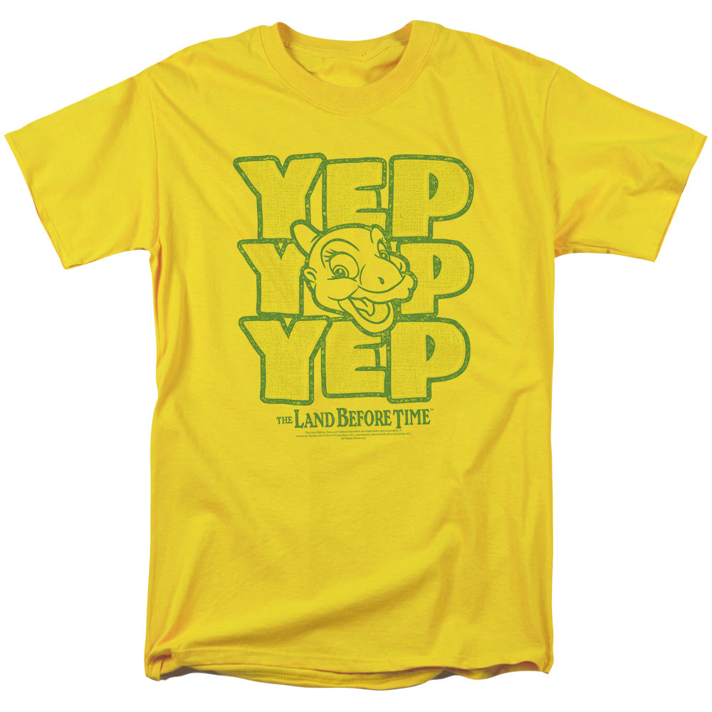 LAND BEFORE TIME/YEP YEP YEP - S/S ADULT 18/1 - YELLOW