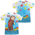 CURIOUS GEORGE/PAINT ALL OVER (FRONT/BACK PRINT) - S/S ADULT POLY CREW - MULTI