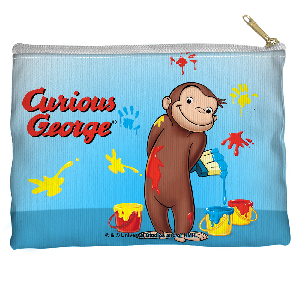 CURIOUS GEORGE/PAINT - STRAIGHT BOTTOM ACCESSORY POUCH