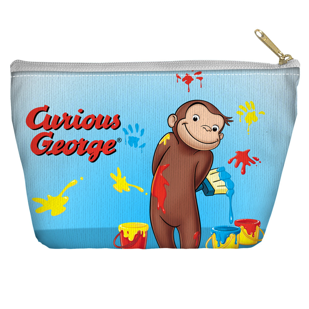 CURIOUS GEORGE/PAINT - T-BOTTOM ACCESSORY POUCH