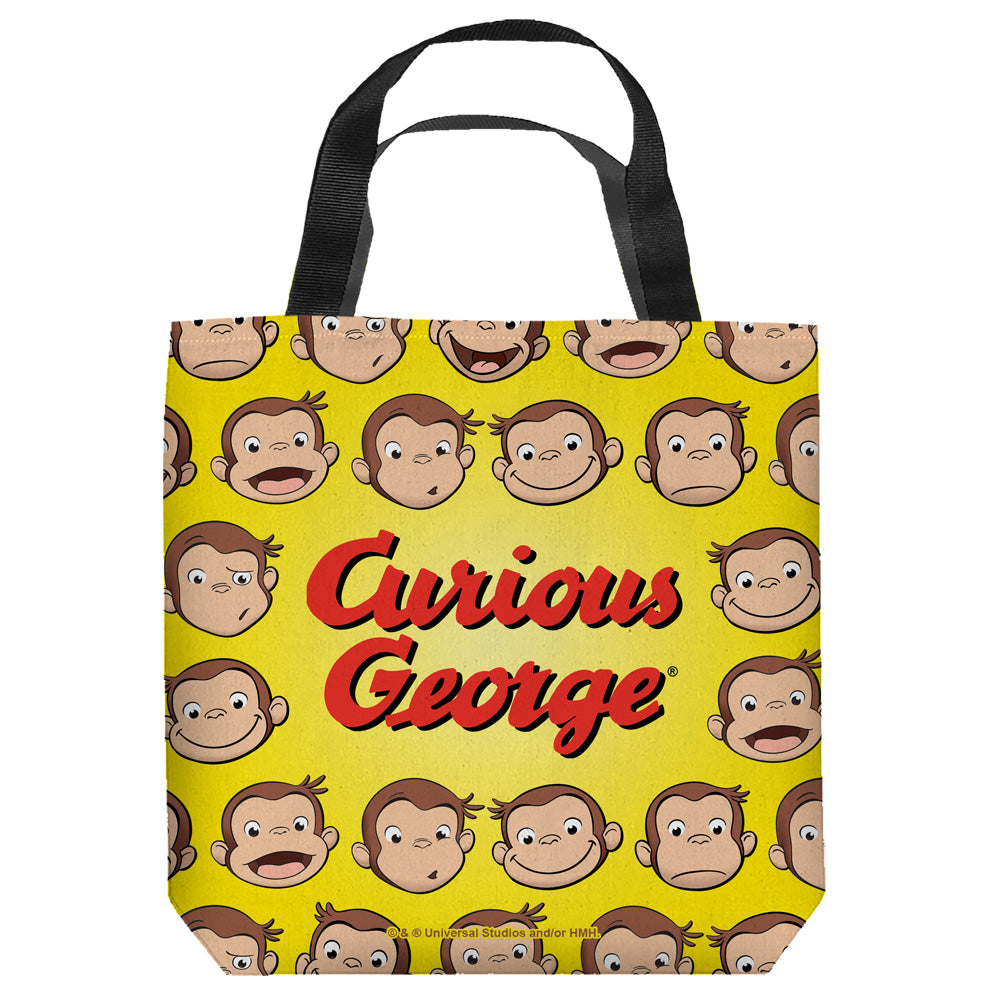 CURIOUS GEORGE/HEADS - TOTE BAG