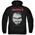 CHILDS PLAY 3/FACE POSTER - ADULT PULLOVER HOODIE - BLACK