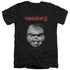 CHILDS PLAY 3/FACE POSTER - S/S ADULT V-NECK 30/1 - BLACK - 2X  BLACK