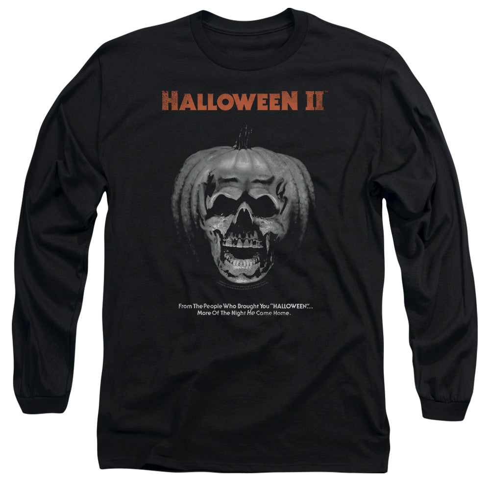 HALLOWEEN II/PUMPKIN POSTER - L/S ADULT 18/1 - BLACK