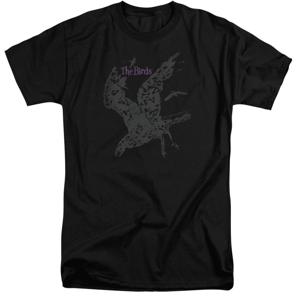 BIRDS/POSTER - S/S ADULT TALL 18/1 - BLACK