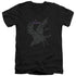 BIRDS/POSTER - S/S ADULT V-NECK 30/1 - BLACK - 2X  BLACK