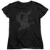 BIRDS/POSTER - S/S WOMENS TEE - BLACK