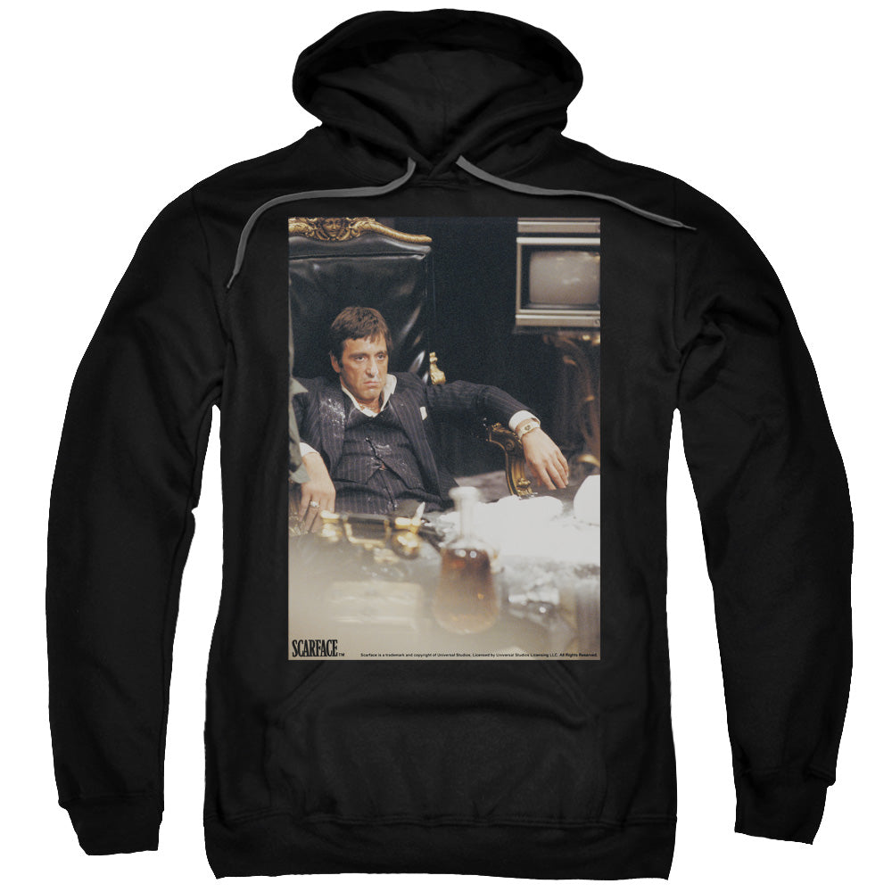 SCARFACE/SIT BACK - ADULT PULLOVER HOODIE - BLACK