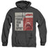 JAWS/TERROR - ADULT HEATHER HOODIE - BLACK
