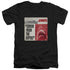 JAWS/TERROR - S/S ADULT V-NECK 30/1 - BLACK