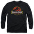 JURASSIC PARK/CLASSIC LOGO -  L/S ADULT 18/1  - BLACK
