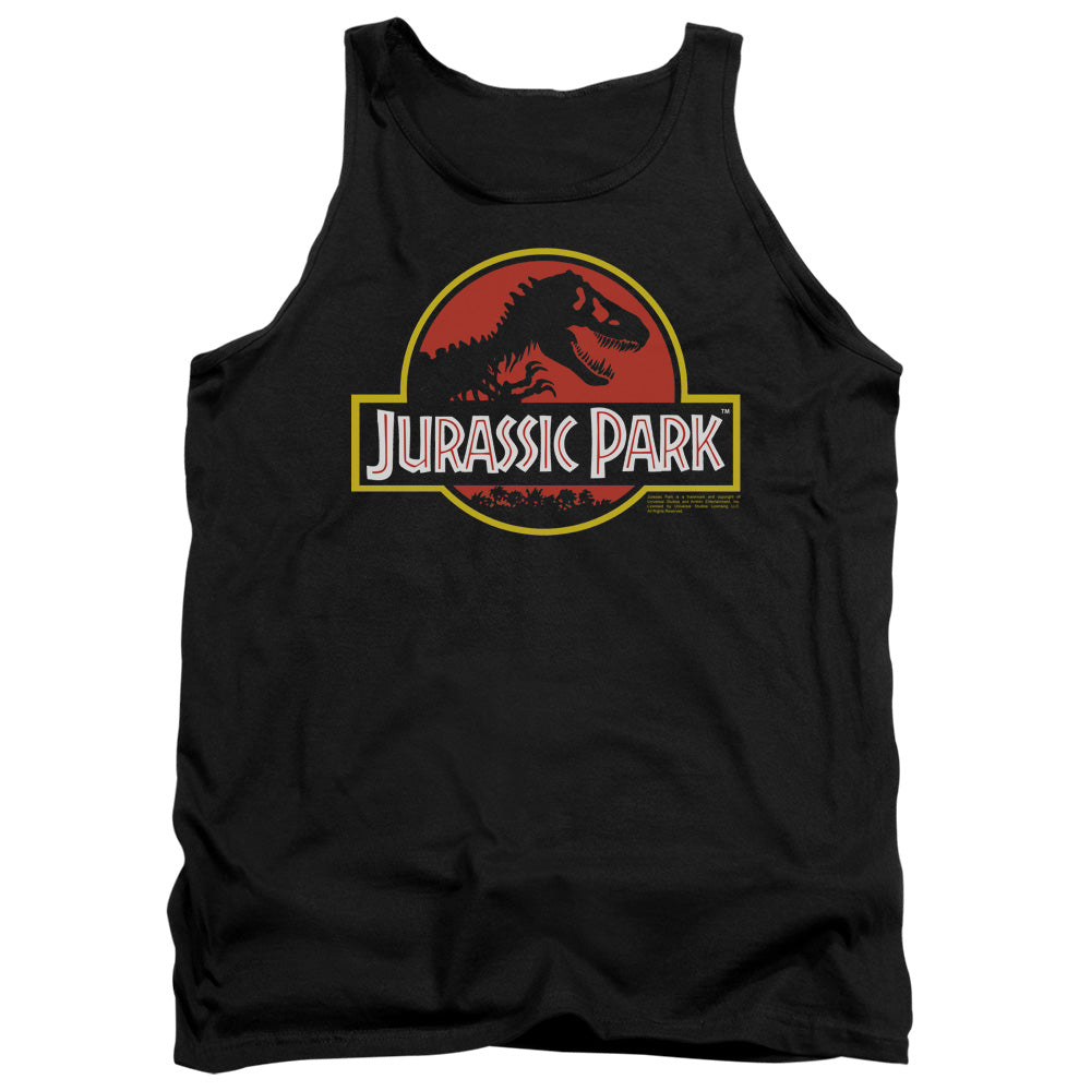 JURASSIC PARK/CLASSIC LOGO - ADULT TANK - BLACK