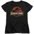JURASSIC PARK/CLASSIC LOGO - S/S WOMENS TEE - BLACK