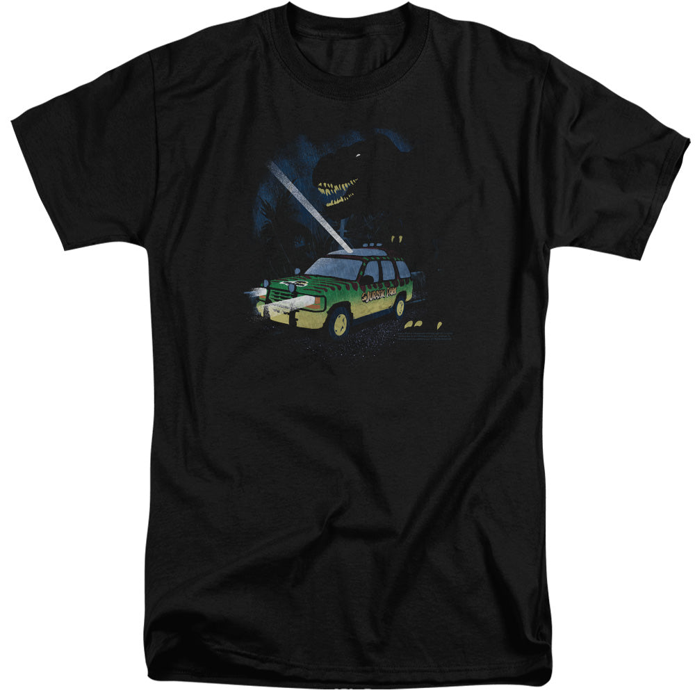 JURASSIC PARK/TURN IT OFF - S/S ADULT TALL 18/1 - BLACK