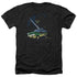 JURASSIC PARK/TURN IT OFF - ADULT HEATHER - BLACK