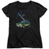JURASSIC PARK/TURN IT OFF - S/S WOMENS TEE - BLACK