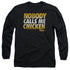 BACK TO THE FUTURE/CHICKEN - L/S ADULT 18/1 - BLACK
