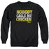 BACK TO THE FUTURE/CHICKEN - ADULT CREWNECK SWEATSHIRT - BLACK