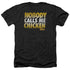 BACK TO THE FUTURE/CHICKEN - ADULT HEATHER - BLACK