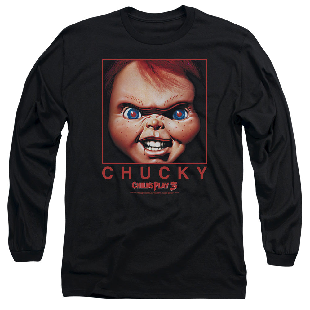 CHILDS PLAY 3/CHUCKY SQUARED - L/S ADULT 18/1 - BLACK
