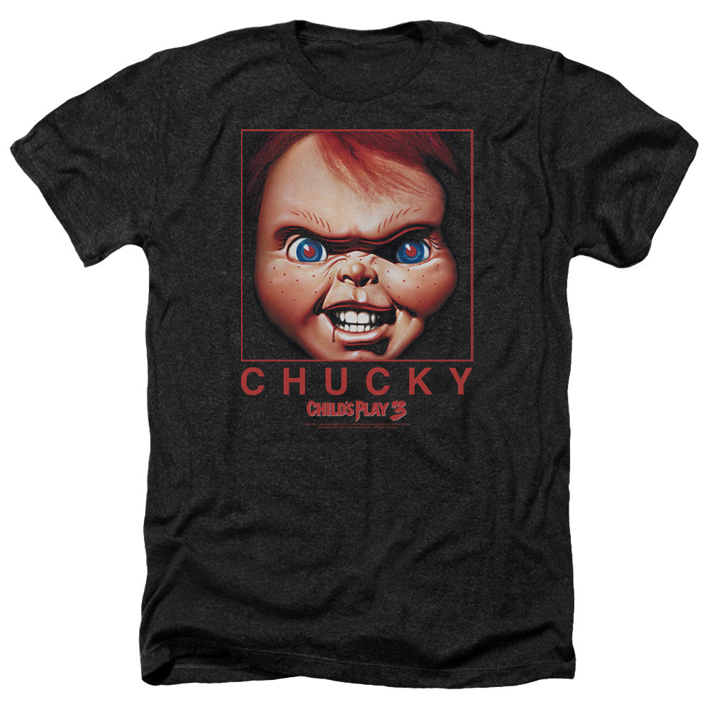 CHILDS PLAY 3/CHUCKY SQUARED - ADULT HEATHER - BLACK