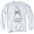 JAWS/LOCALS ONLY - ADULT CREWNECK SWEATSHIRT - WHITE