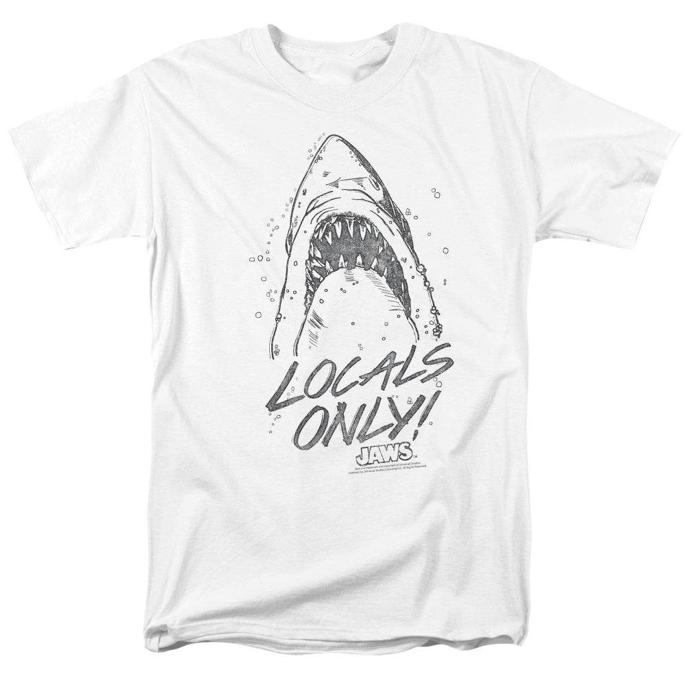 JAWS/LOCALS ONLY - S/S ADULT 18/1  -  WHITE