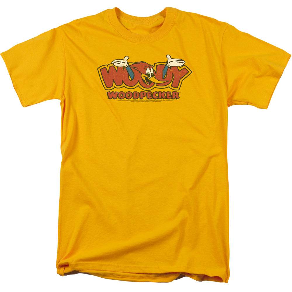WOODY WOODPECKER/IN LOGO - S/S ADULT 18/1 - GOLD