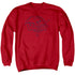 WOODY WOODPECKER/BIG HEAD - ADULT CREWNECK SWEATSHIRT - RED