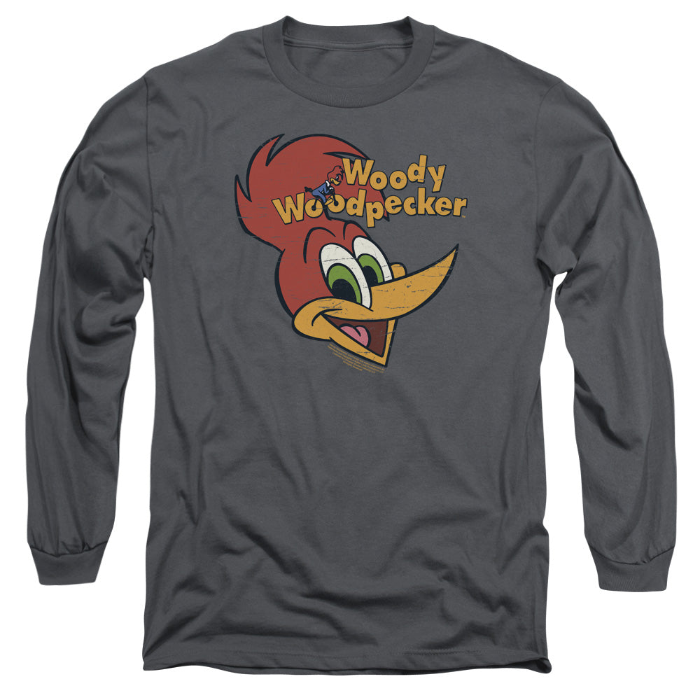 WOODY WOODPECKER/RETRO LOGO -  L/S ADULT 18/1  - CHARCOAL