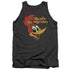 WOODY WOODPECKER/RETRO LOGO - ADULT TANK - CHARCOAL