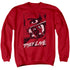 THEY LIVE/GRAPHIC POSTER - ADULT CREWNECK SWEATSHIRT - RED