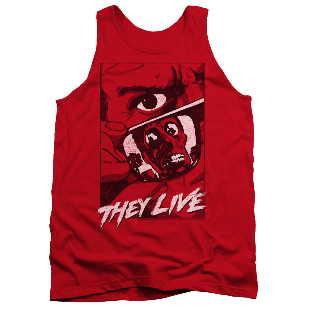 THEY LIVE/GRAPHIC POSTER - ADULT TANK - RED