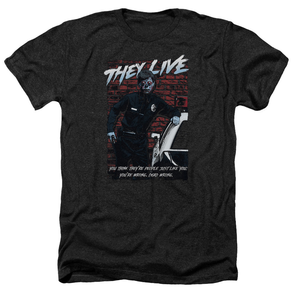 THEY LIVE/DEAD WRONG - ADULT HEATHER - BLACK