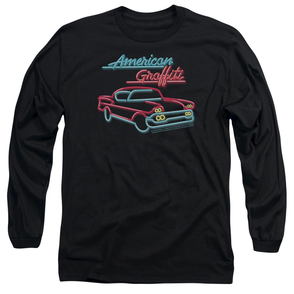 AMERICAN GRAFITTI/NEON - L/S ADULT 18/1 - BLACK